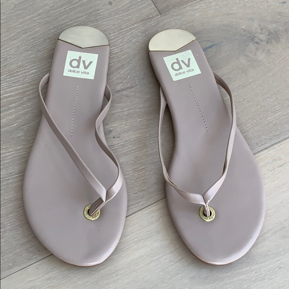 **SOLD** DV Dolce Vita Nude and Gold Sandals